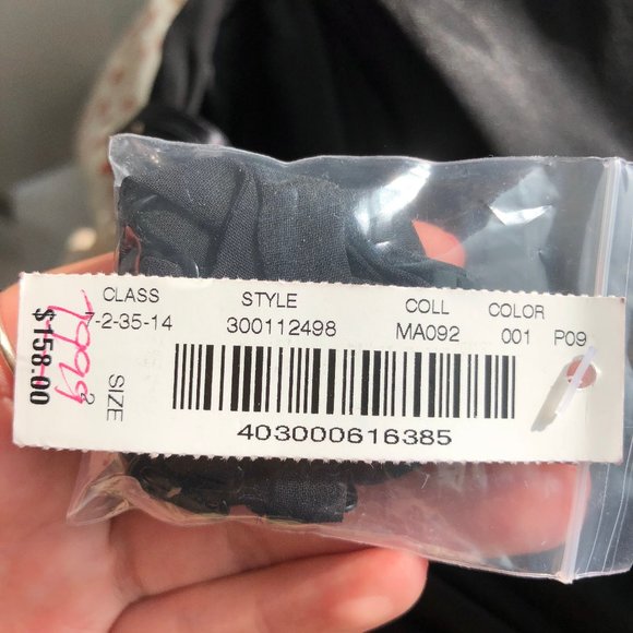 Back strapless dress - new with a tag - size 2 - Picture 6 of 6